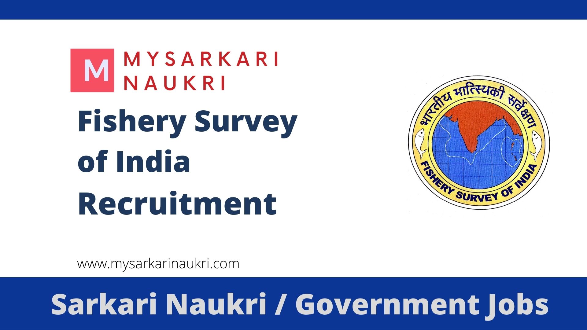 Fishery Survey Of India Recruitment 2023 Fsi Gov In FSI Jobs