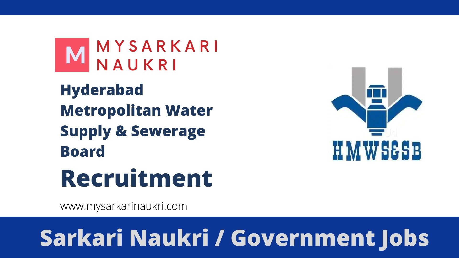 HMWSSB Recruitment 2022 Hyderabadwater Gov In Jobs