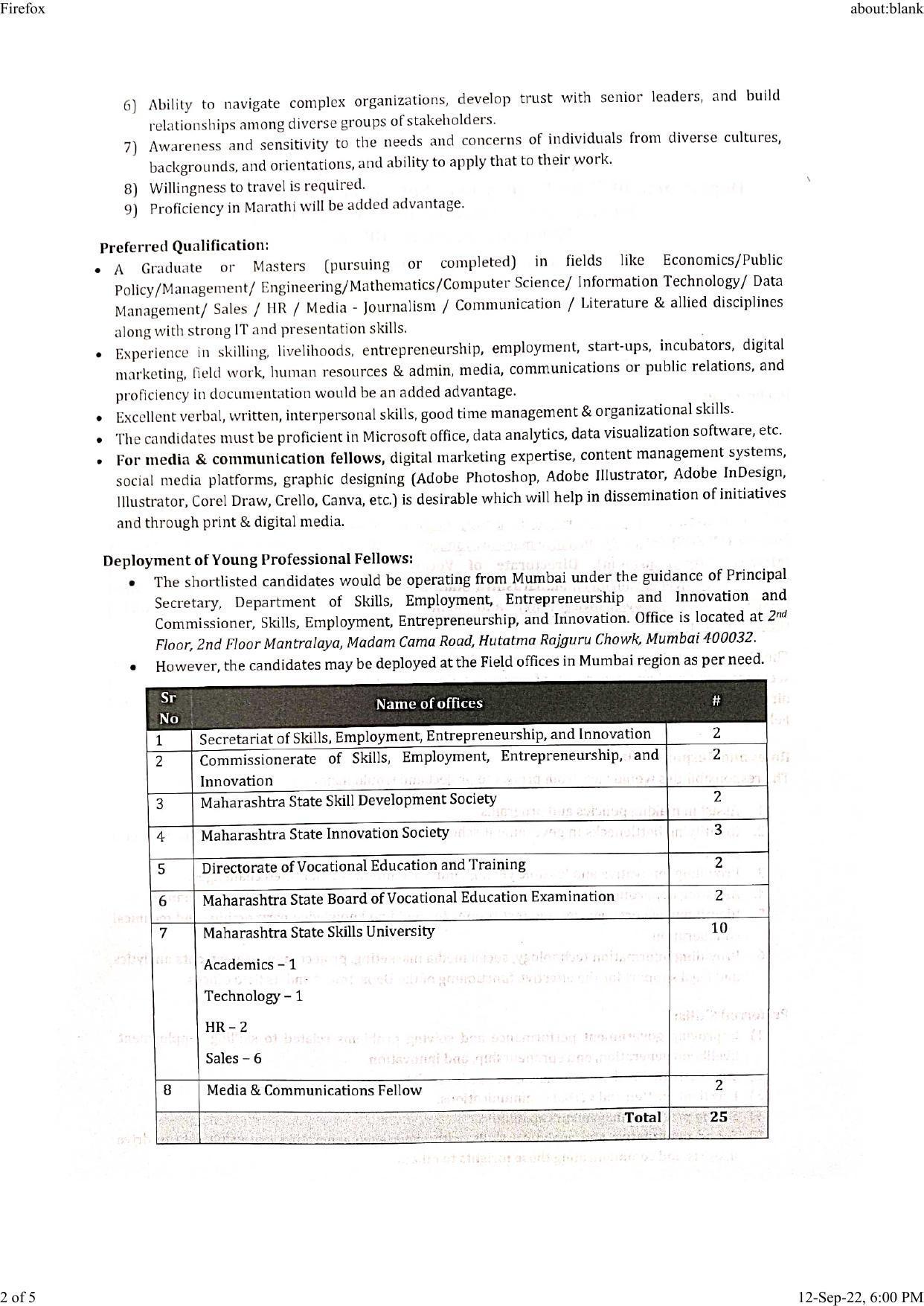 DVET Invites Application for Young Professional Recruitment 2022 - Page 1