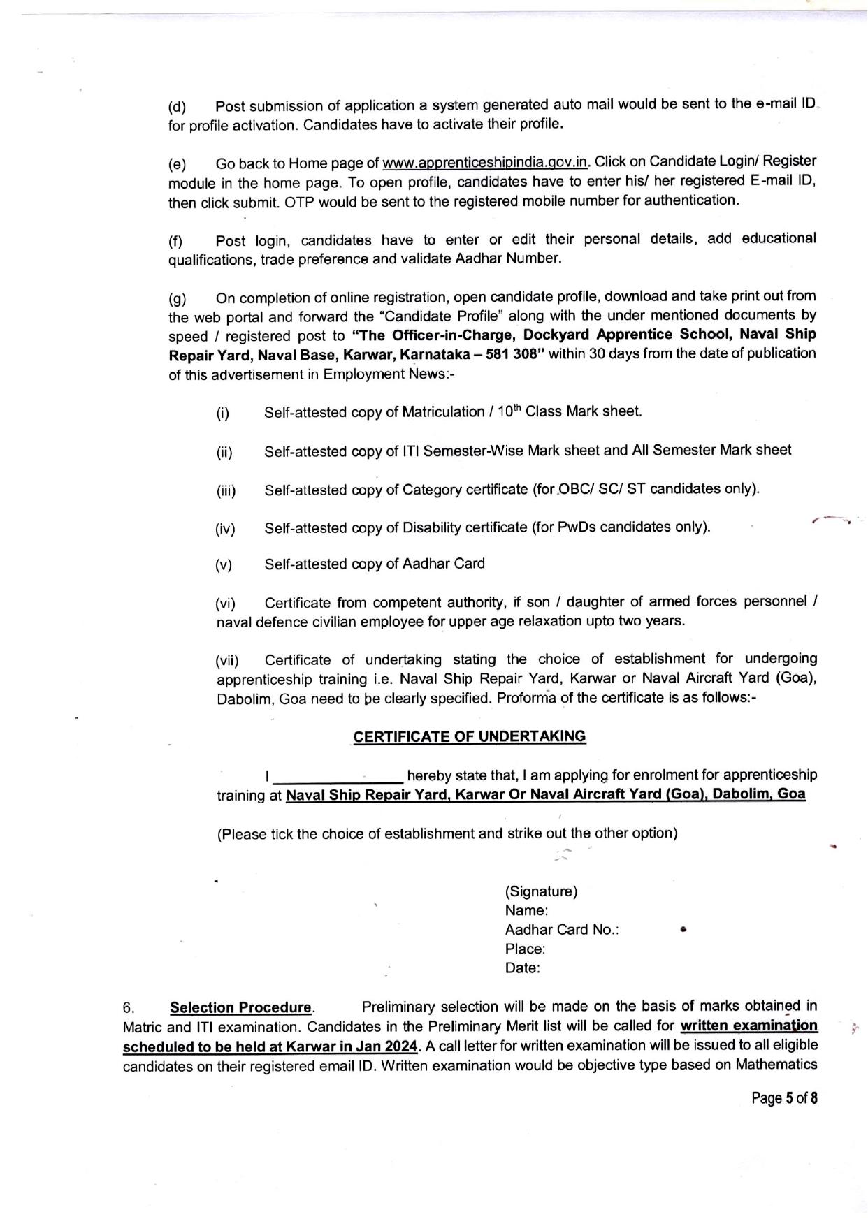 Naval Ship Repair Yard Apprentice Recruitment 2023 - Page 5