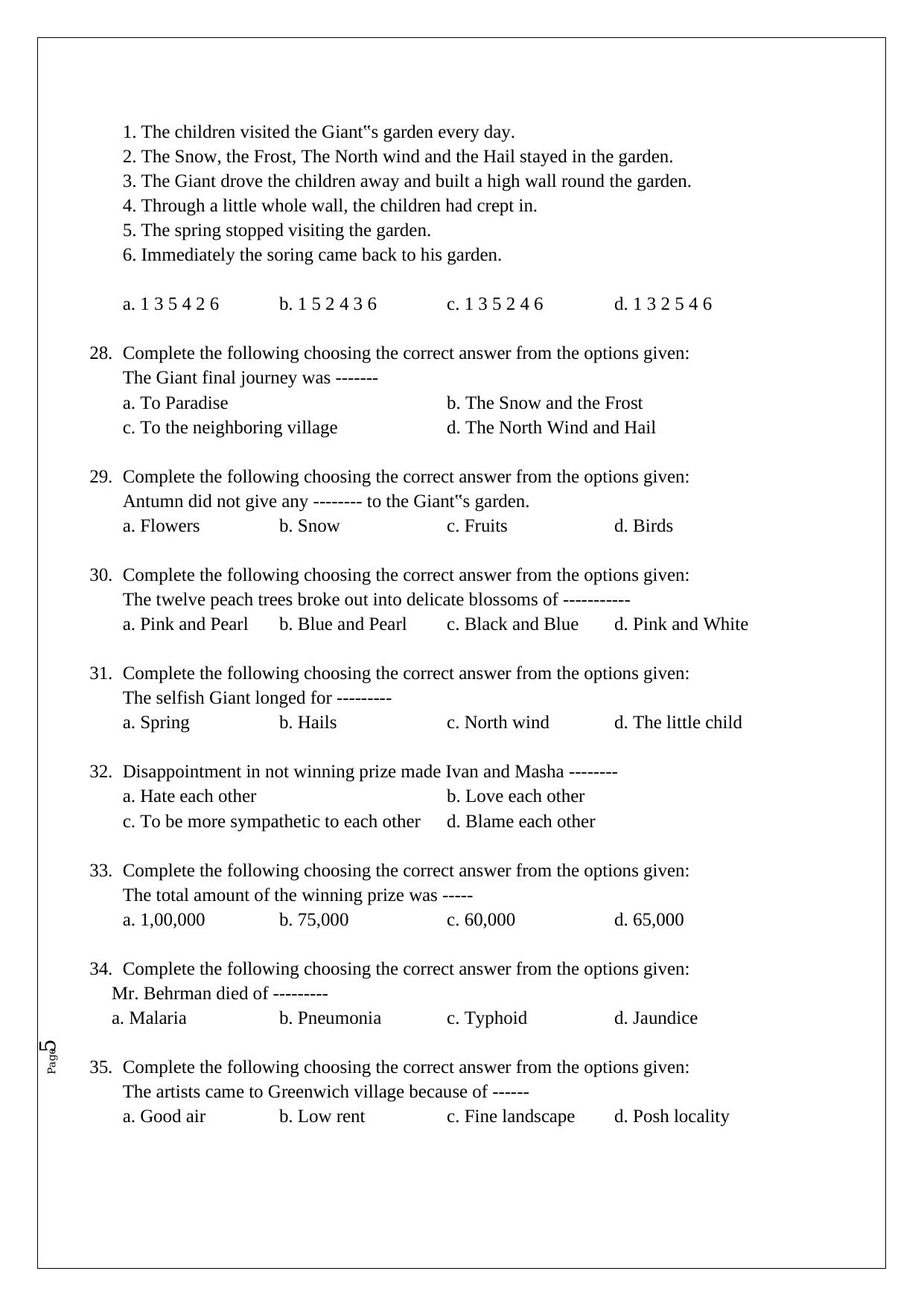 TNPSC Group 4 Question Paper - Page 5