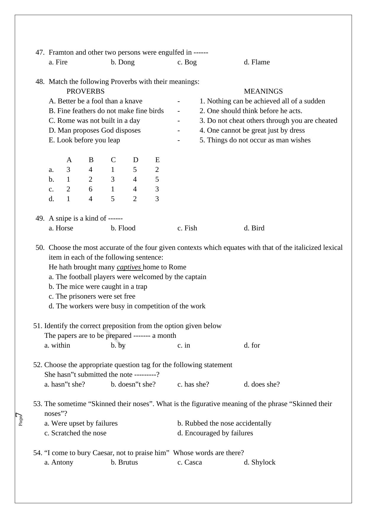 TNPSC Group 4 Question Paper - Page 7