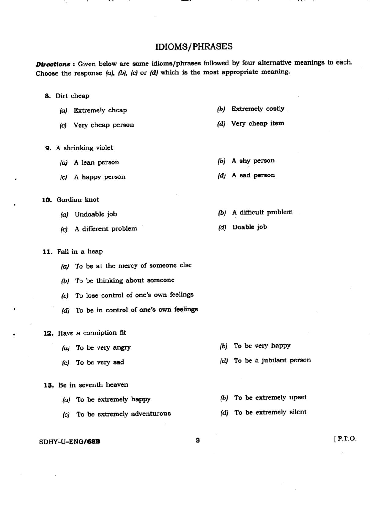 PSPCL General English Model Question Paper - Page 3