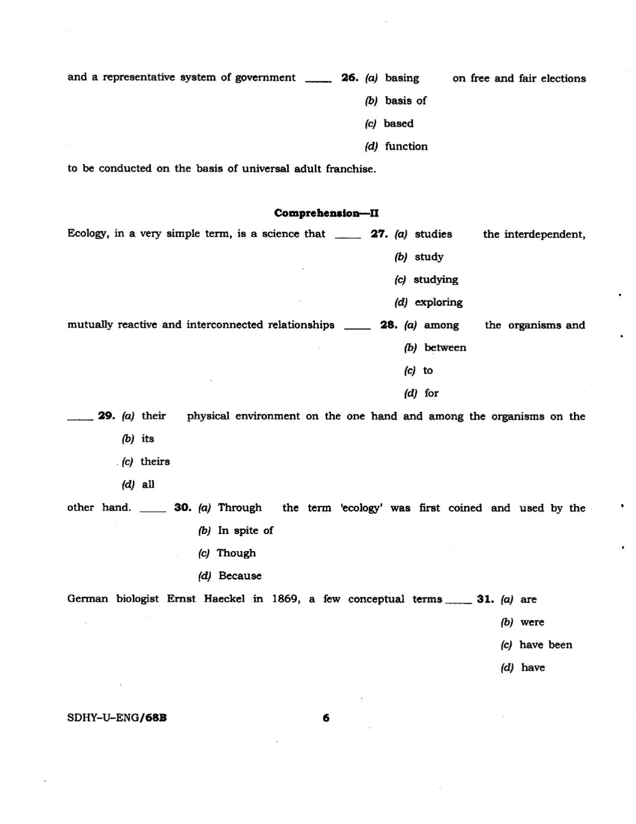 PSPCL General English Model Question Paper - Page 6
