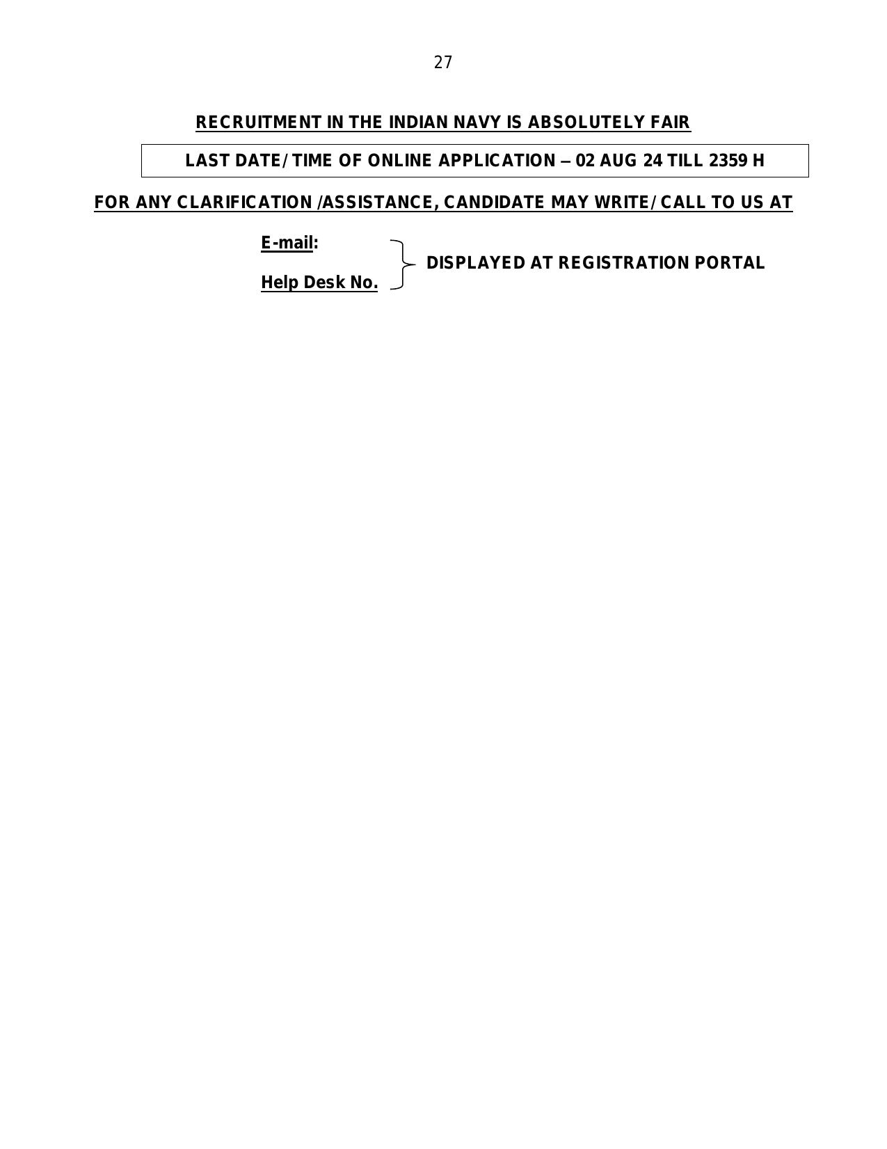 Indian Navy 741 Civilian Posts Recruitment 2024 - Page 27