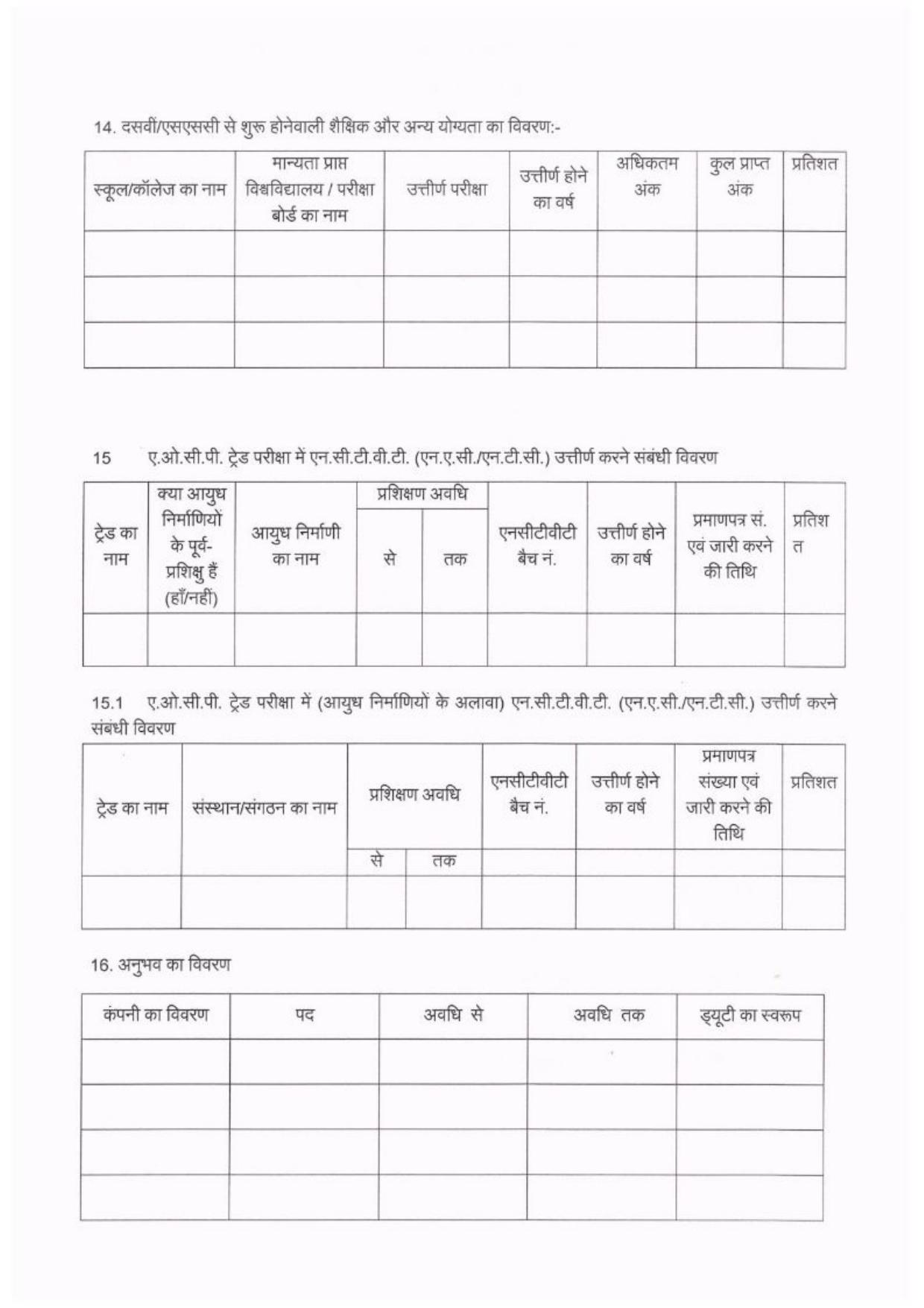 Ordnance Factory Dehu Road Danger Building Worker (DBW) Recruitment 2025 - Page 8