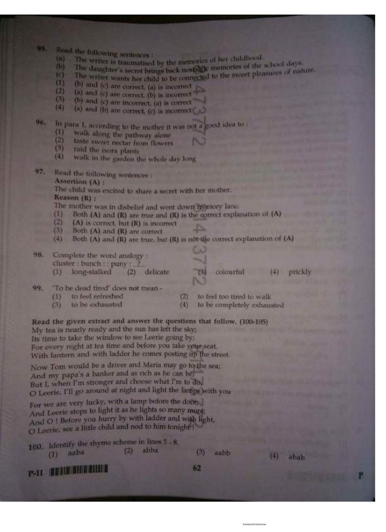 ctet paper 2 question paper SET P - Page 61