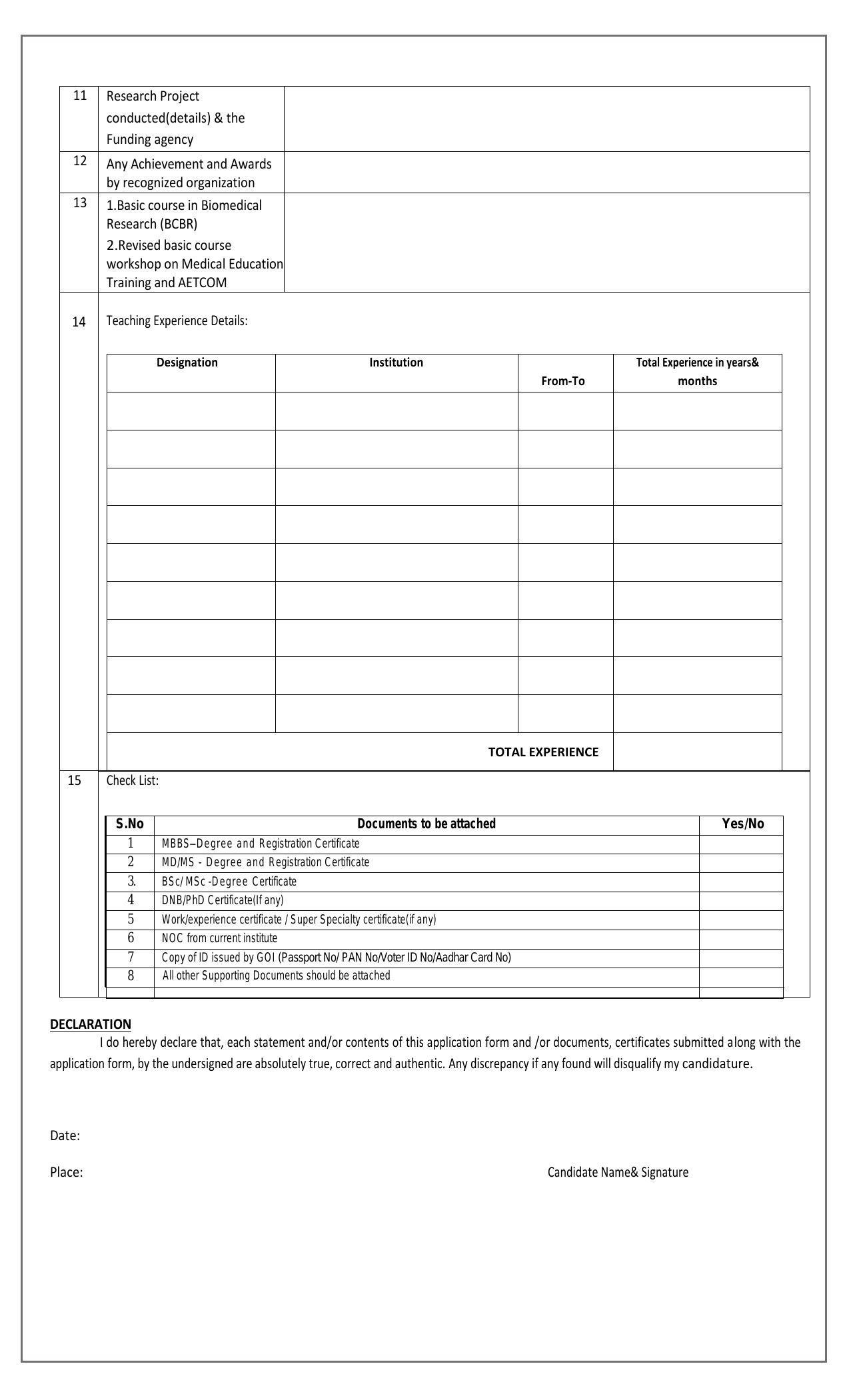 ANIIMS Invites Application for Professor, Associate Professor, More Vacancies Recruitment 2022 - Page 2