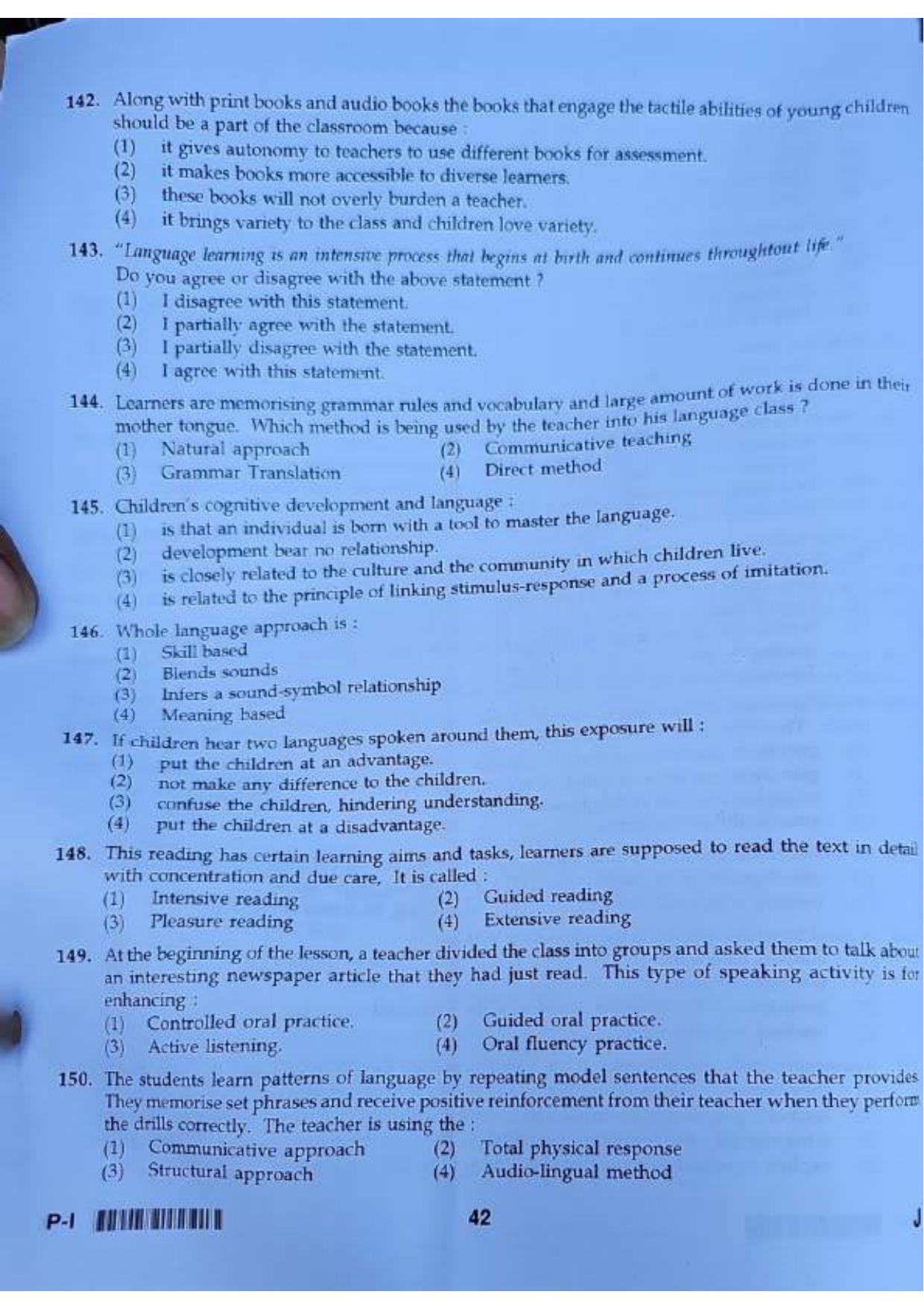 ctet paper 1 question paper SET J - Page 41