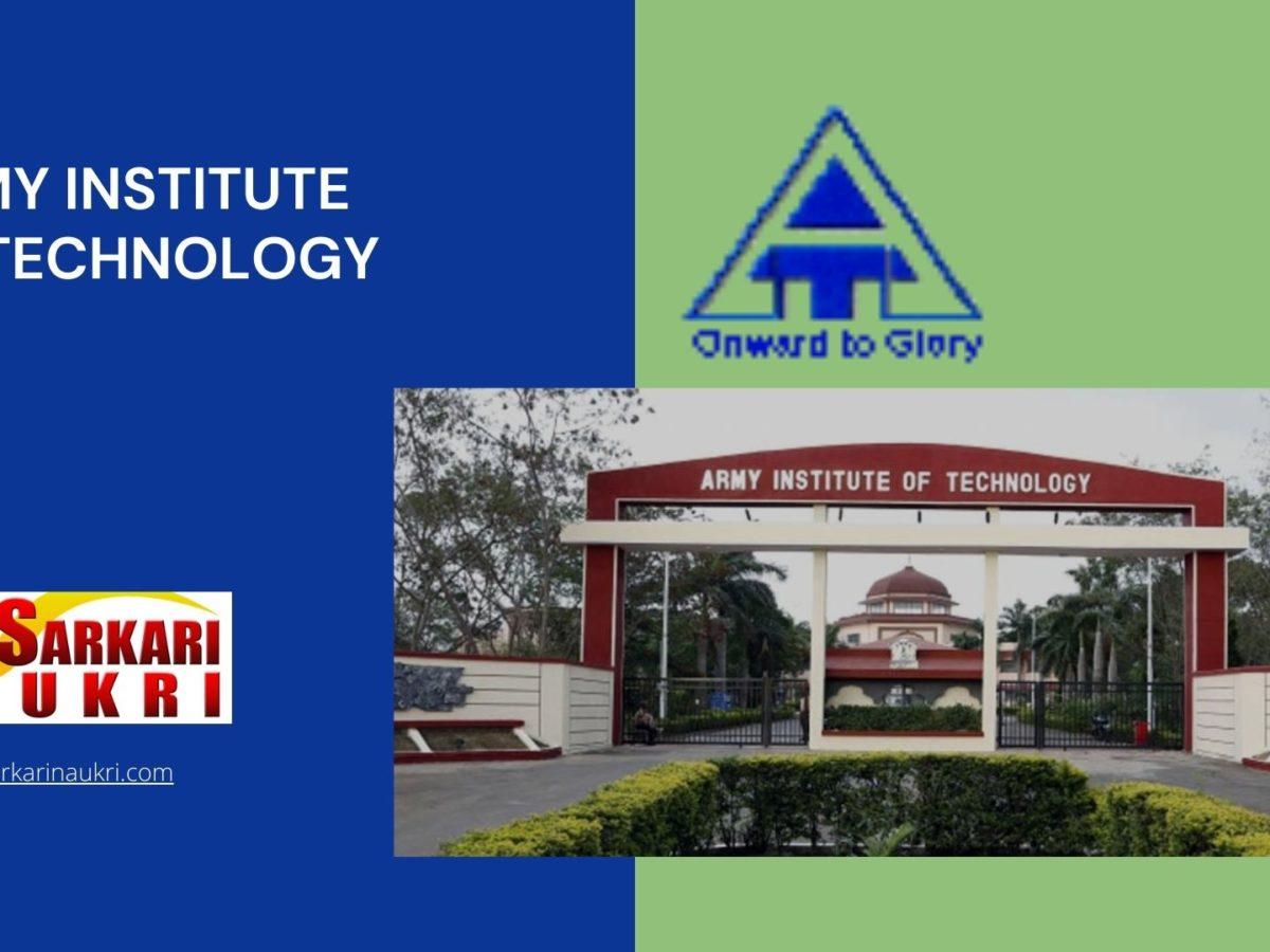 Army Institute of Technology Recruitment