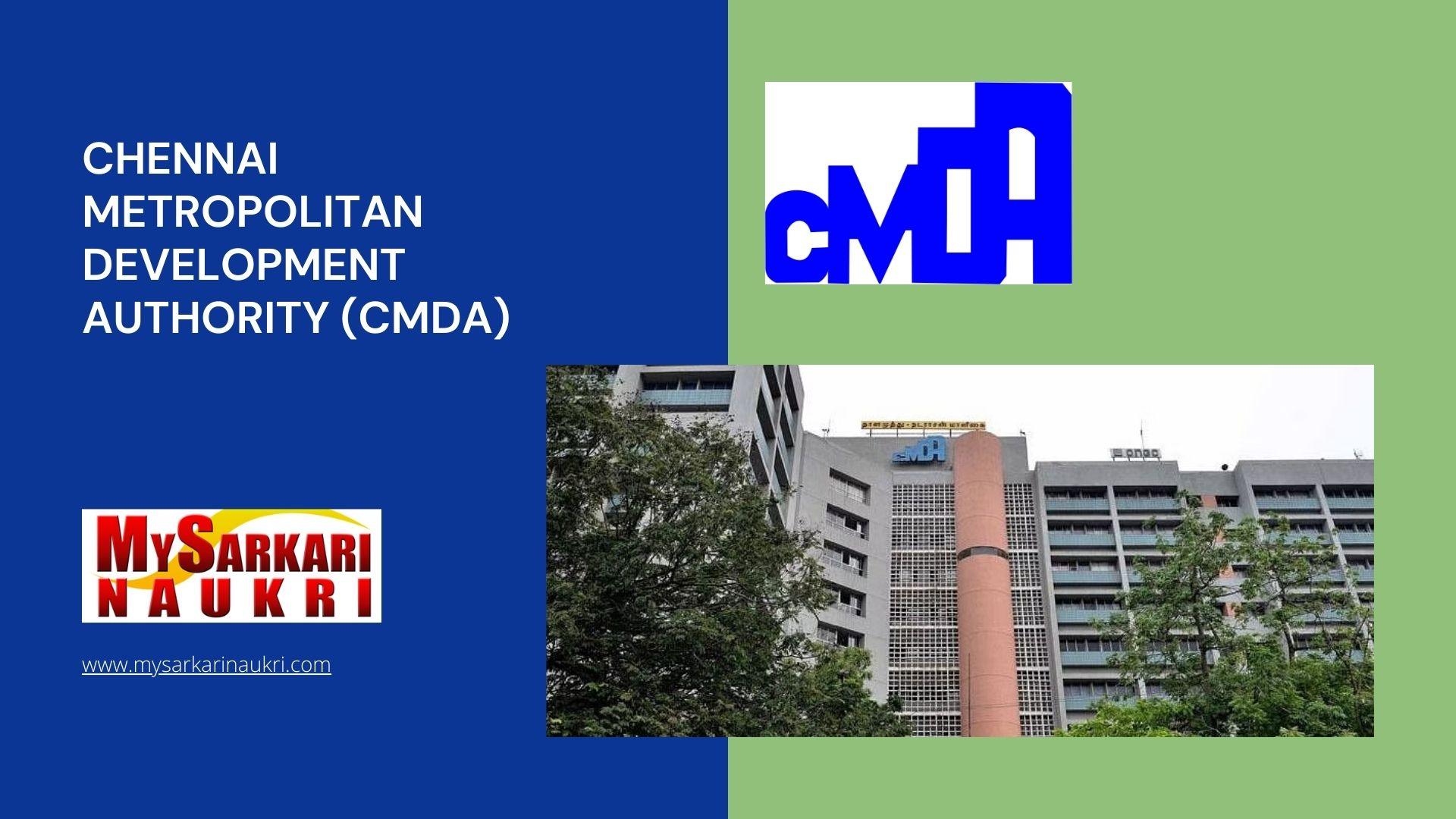 Chennai Metropolitan Development Authority Cmda Recruitment Mysarkarinaukri En 