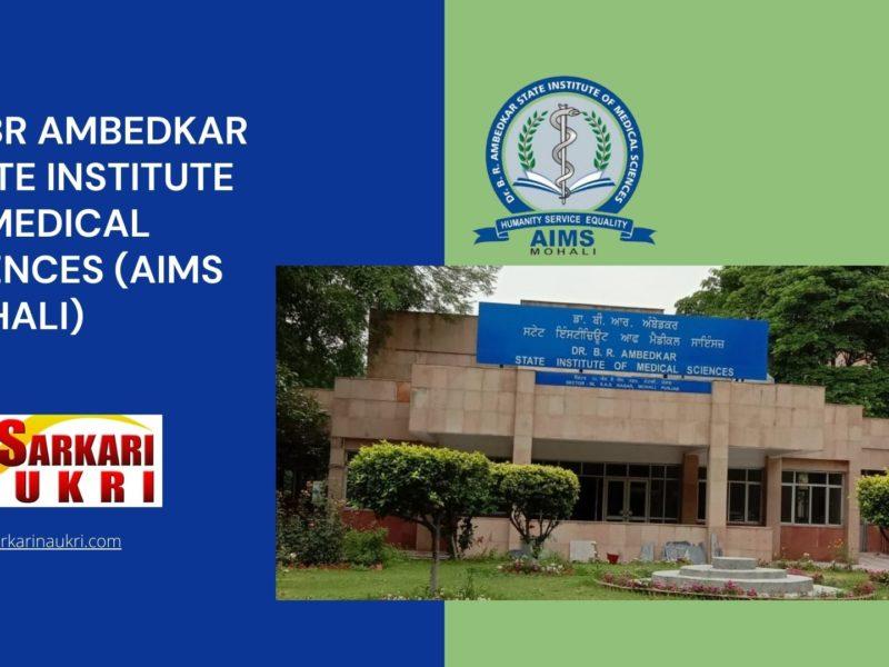 Dr BR Ambedkar State Institute of Medical Sciences (AIMS Mohali) Recruitment
