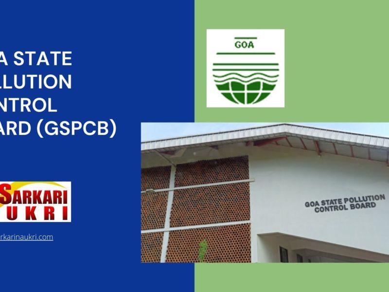 Goa State Pollution Control Board (GSPCB) Recruitment