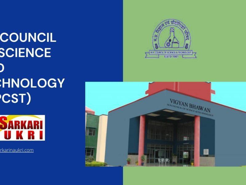 MP Council of Science and Technology (MPCST) Recruitment
