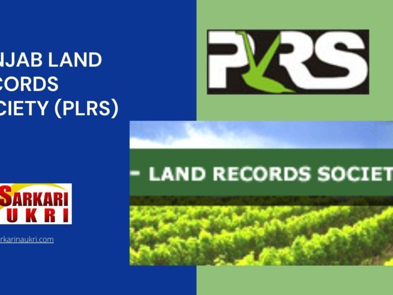 Punjab Land Records Society (PLRS) Recruitment