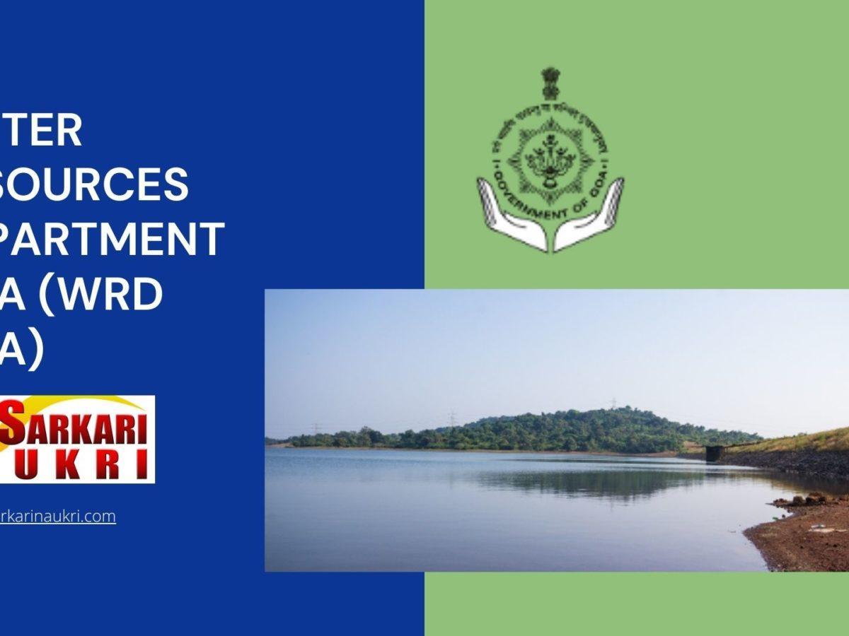 Water Resources Department Goa (WRD Goa) Recruitment