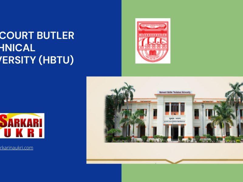 Harcourt Butler Technical University (HBTU) Recruitment
