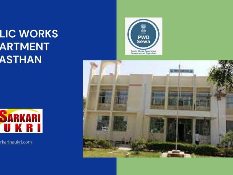 Public Works Department Rajasthan Recruitment