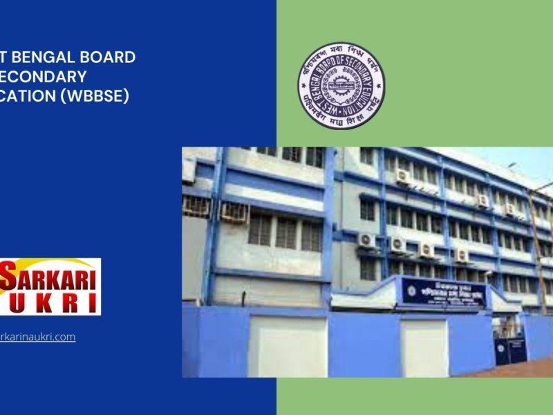 West Bengal Board of Secondary Education (WBBSE) Recruitment