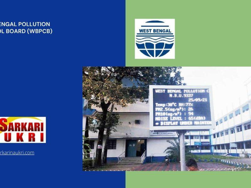 West Bengal Pollution Control Board (WBPCB) Recruitment