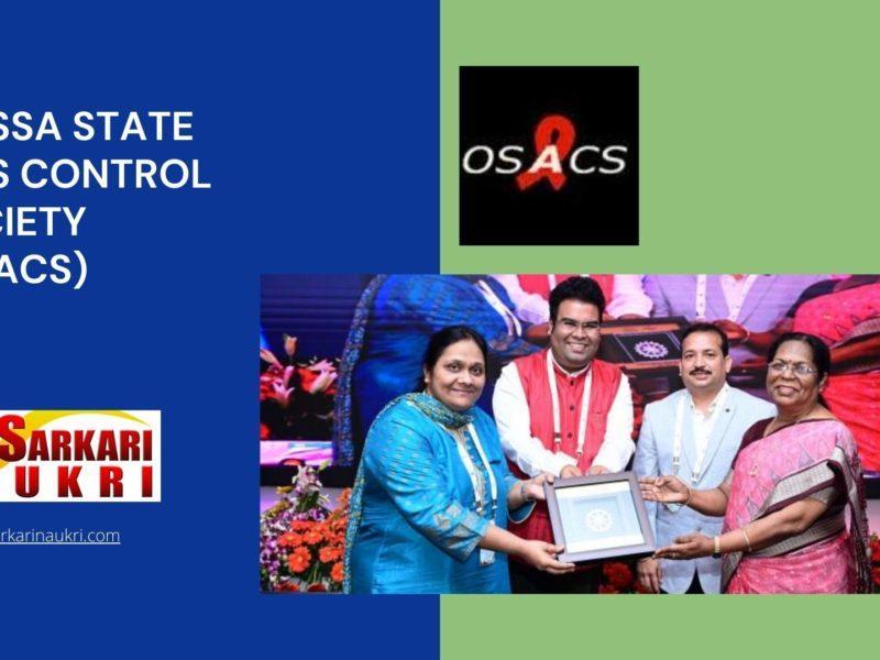 Orissa State AIDS Control Society (OSACS) Recruitment