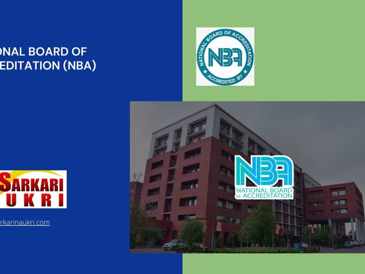 National Board of Accreditation (NBA) Recruitment