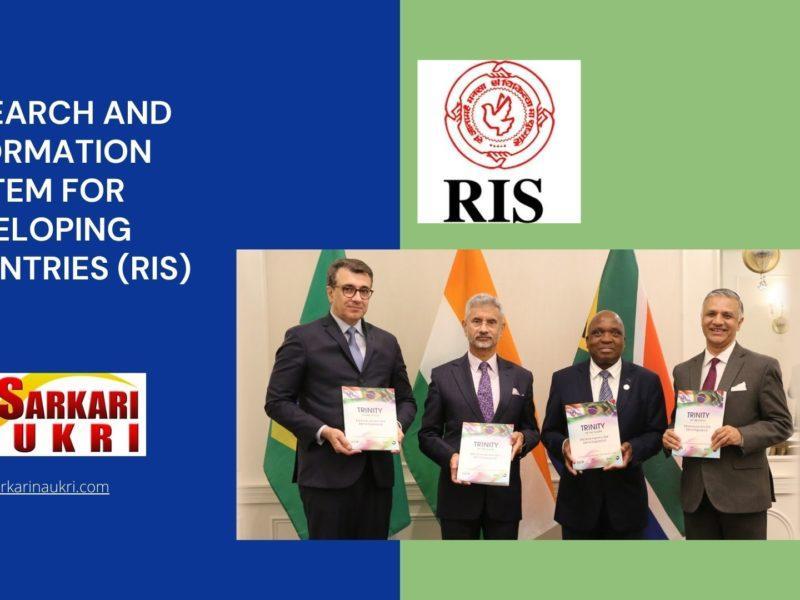 Research and Information System for Developing Countries (RIS) Recruitment