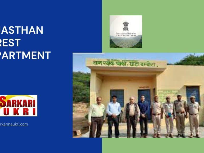 Rajasthan Forest Department Recruitment