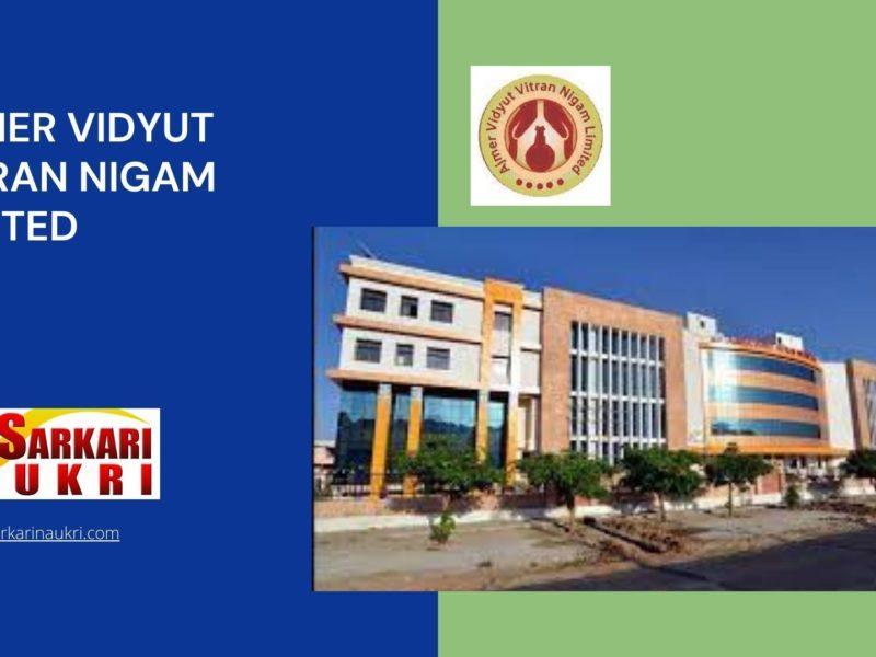 Ajmer Vidyut Vitran Nigam Limited Recruitment
