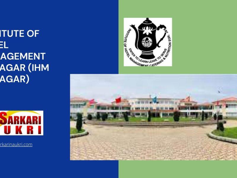 Institute of Hotel Management Srinagar (IHM Srinagar) Recruitment