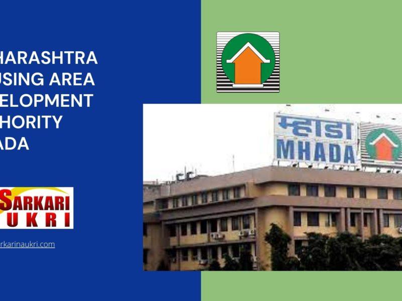 Maharashtra Housing Area Development Authority Mhada Recruitment
