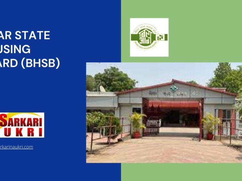 Bihar State Housing Board (BHSB) Recruitment