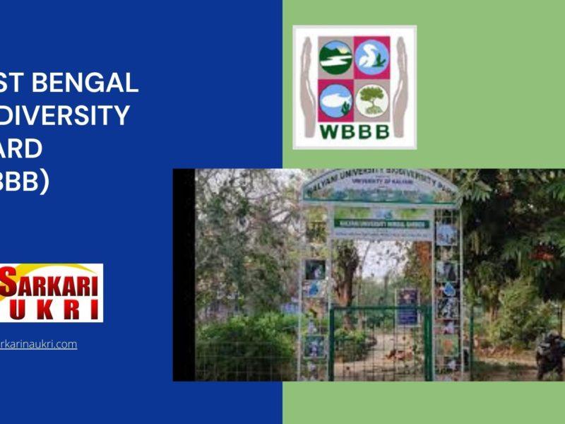 West Bengal Biodiversity Board (WBBB) Recruitment