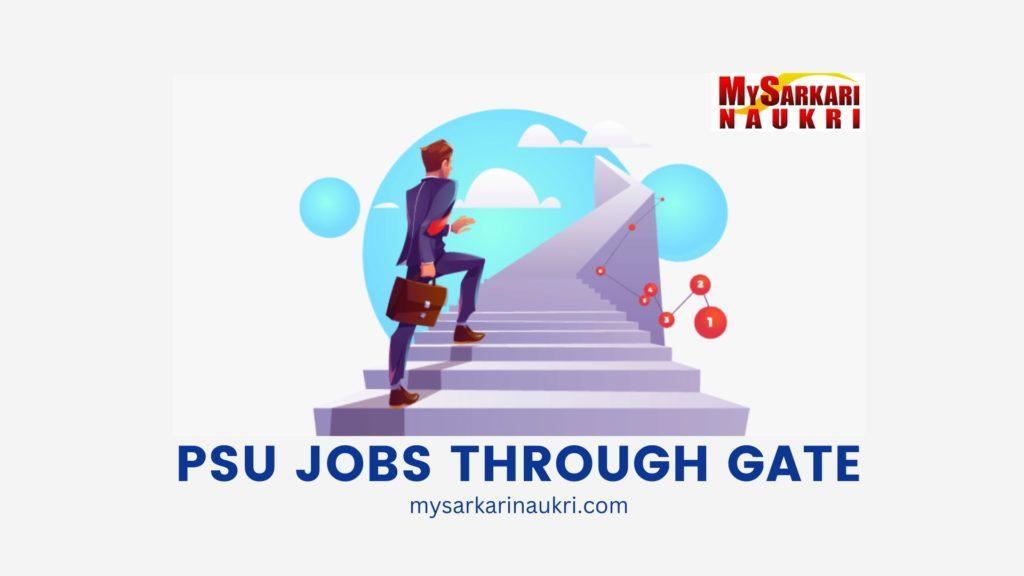 PSU Jobs Through GATE