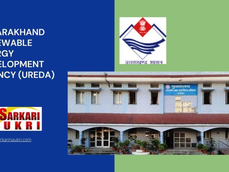 Uttarakhand Renewable Energy Development Agency (UREDA) Recruitment