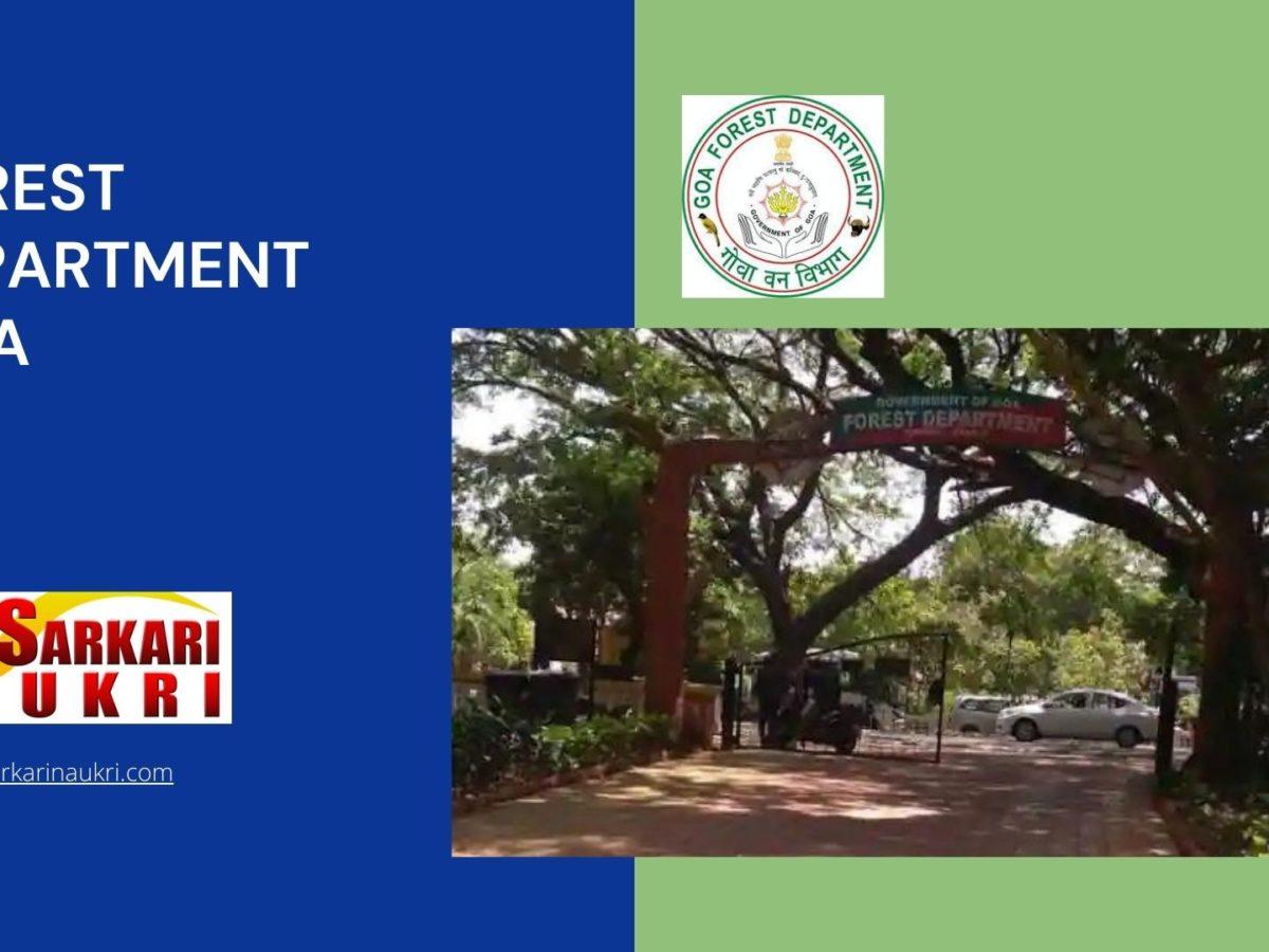 Forest Department Goa Recruitment