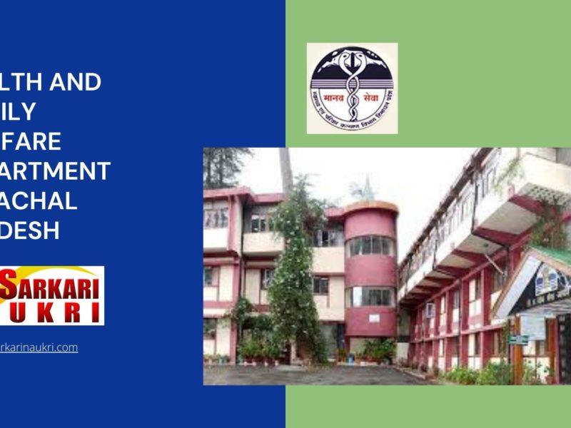 Health And Family Welfare Department Himachal Pradesh Recruitment