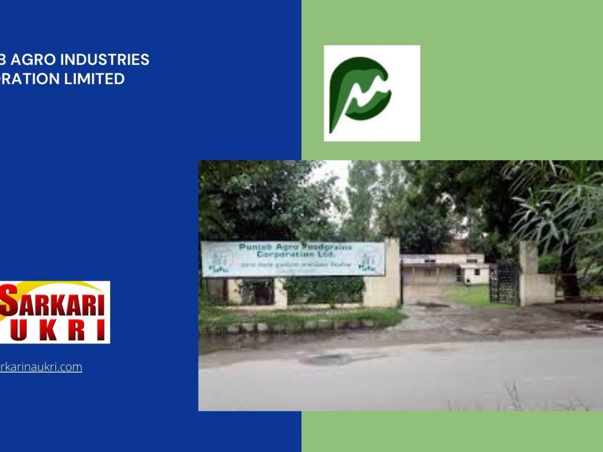 Punjab Agro Industries Corporation (PAIC) Recruitment