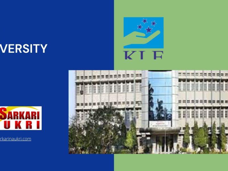KLE University Recruitment