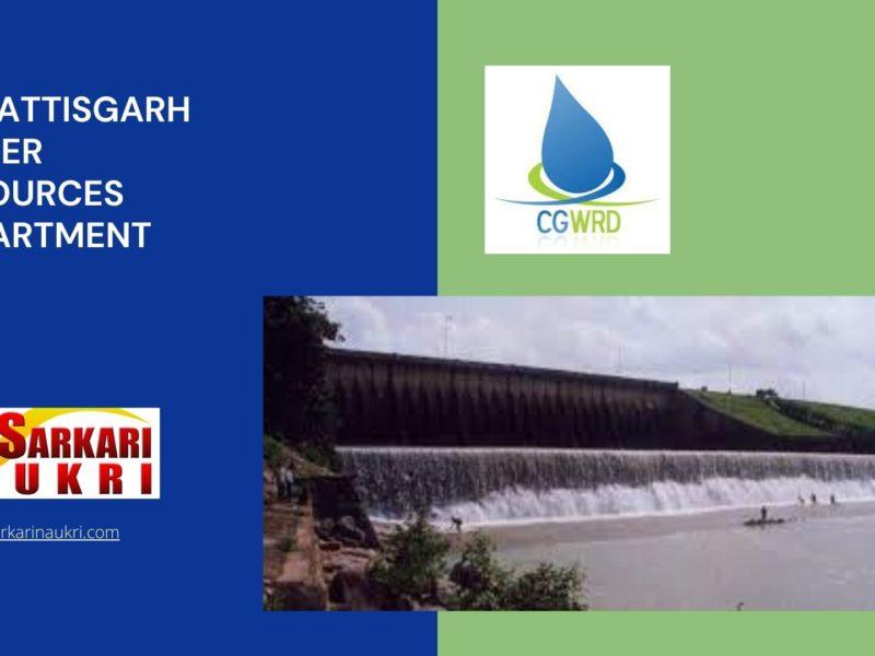Chhattisgarh Water Resources Department Recruitment