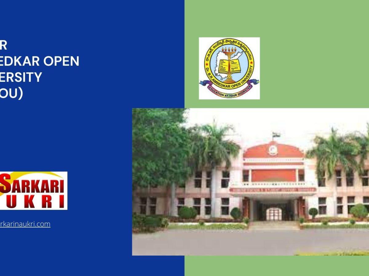 Dr B R Ambedkar Open University (BRAOU) Recruitment