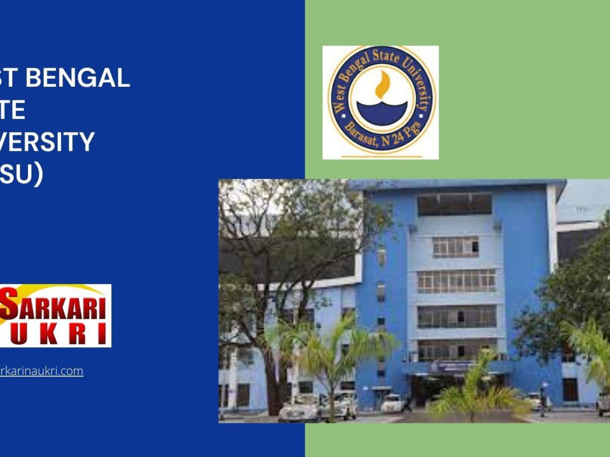 West Bengal State University (WBSU) Recruitment