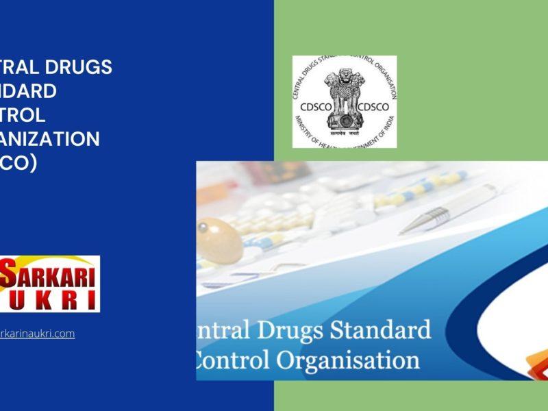 Central Drugs Standard Control Organization (CDSCO) Recruitment
