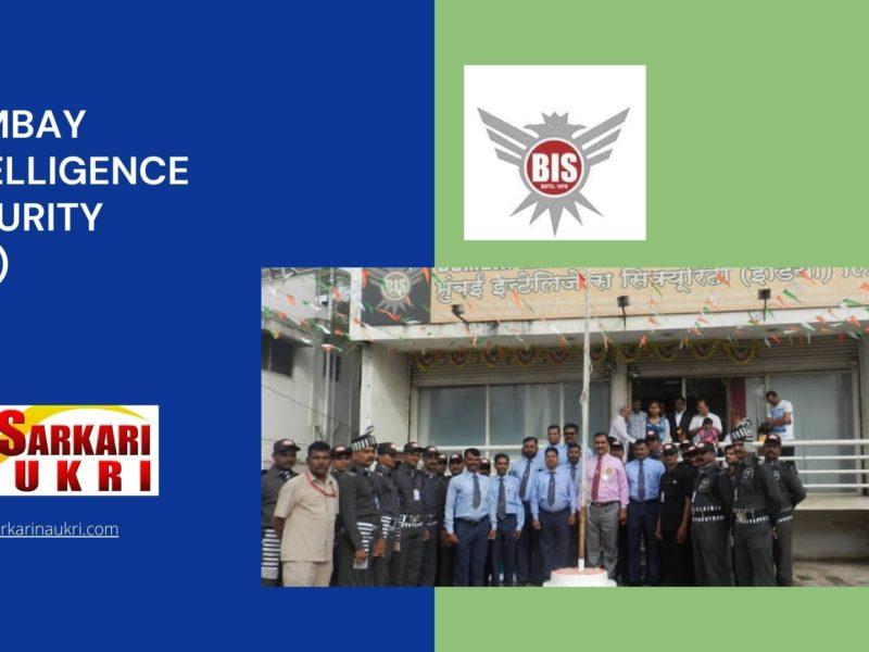 Bombay Intelligence Security (BIS) Recruitment