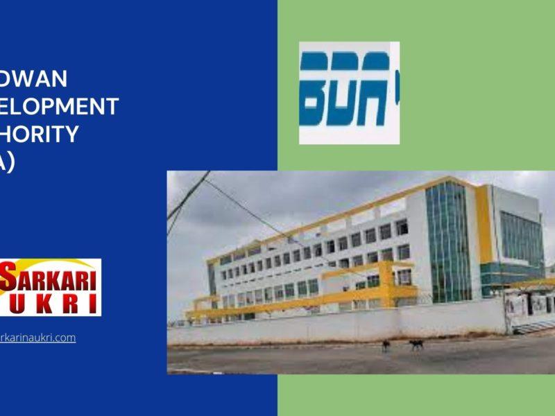 Burdwan Development Authority (BDA) Recruitment