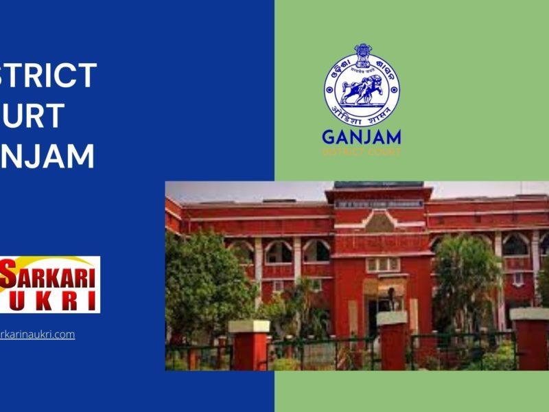 District Court Ganjam Recruitment