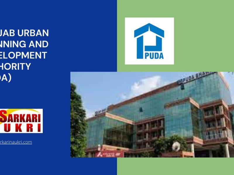Punjab Urban Planning and Development Authority (PUDA) Recruitment
