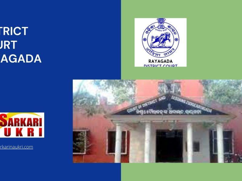 District Court Rayagada Recruitment