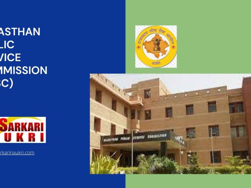 Rajasthan Public Service Commission (RPSC) Recruitment