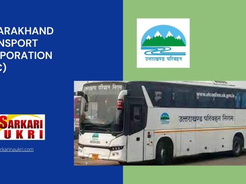 Uttarakhand Transport Corporation (UTC) Recruitment